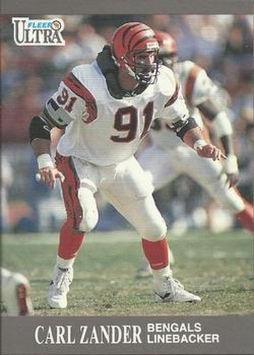 #24 Carl Zander - Cincinnati Bengals - 1991 Ultra Football