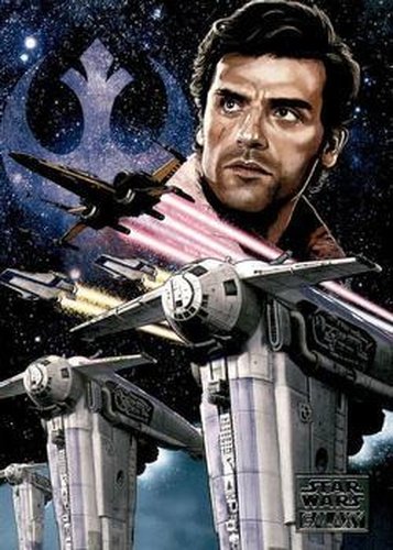 #24 Commander Poe Dameron - 2018 Topps Star Wars Galaxy 8