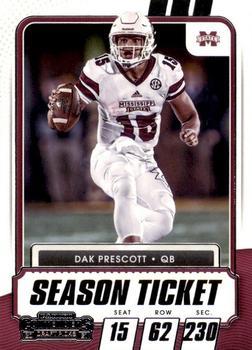 #24 Dak Prescott - Mississippi State Bulldogs - 2021 Panini Contenders Draft Picks Football