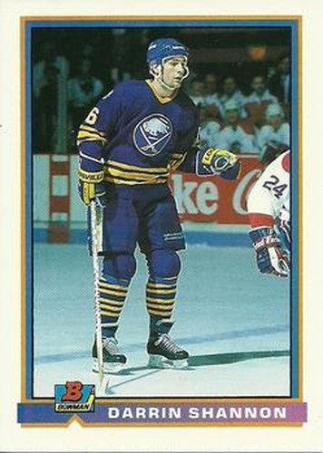 #24 Darrin Shannon - Buffalo Sabres - 1991-92 Bowman Hockey