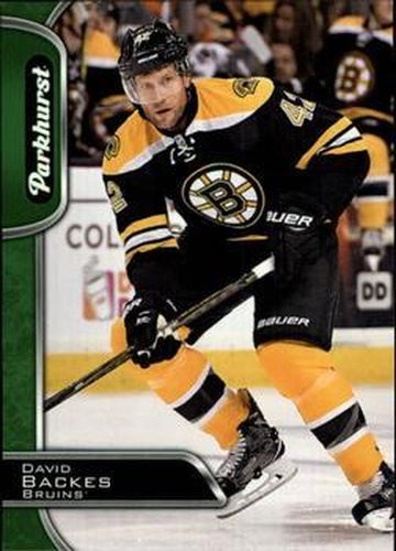 #24 David Backes - Boston Bruins - 2016-17 Parkhurst Hockey