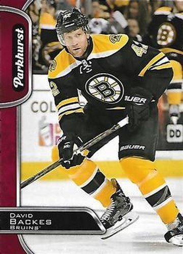 #24 David Backes - Boston Bruins - 2016-17 Parkhurst - Red Hockey