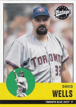#24 David Wells - Toronto Blue Jays - 2001 Upper Deck Vintage Baseball