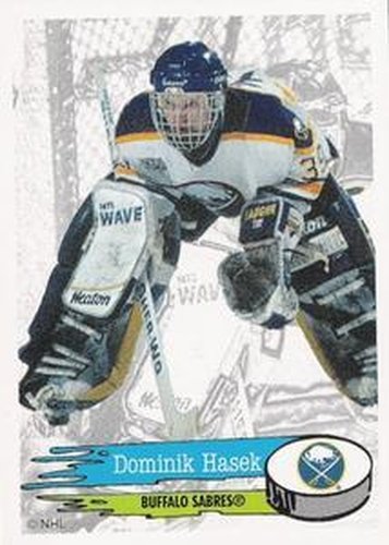 #24 Dominik Hasek - Buffalo Sabres - 1995-96 Panini Hockey Stickers