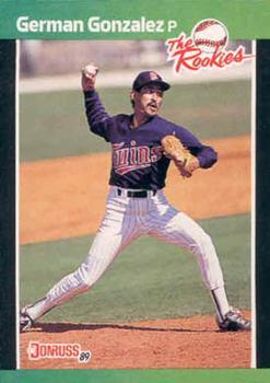 #24 German Gonzalez - Minnesota Twins - 1989 Donruss The Rookies Baseball