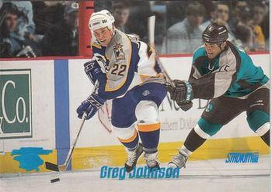 #24 Greg Johnson - Nashville Predators - 1999-00 Stadium Club Hockey