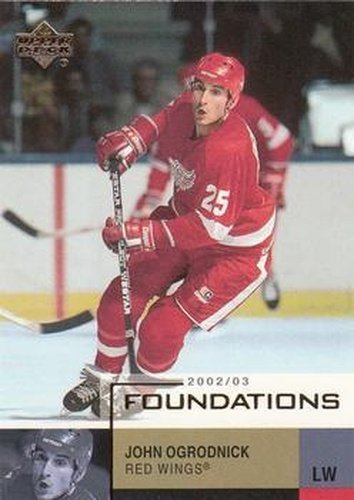 #24 John Ogrodnick - Detroit Red Wings - 2002-03 Upper Deck Foundations Hockey