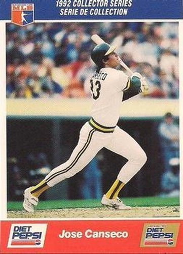 #24 Jose Canseco - Oakland Athletics - 1992 Diet Pepsi Baseball