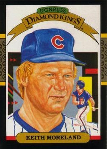 #24 Keith Moreland - Chicago Cubs - 1987 Leaf Baseball