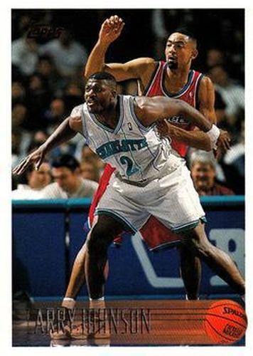 #24 Larry Johnson - Charlotte Hornets - 1996-97 Topps Basketball