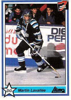 #24 Martin Lavallee - Chicoutimi Sagueneens - 1990-91 7th Inning Sketch QMJHL Hockey