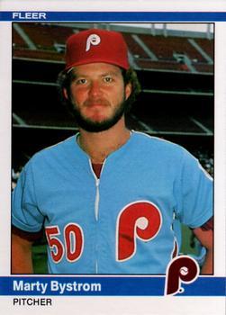 #24 Marty Bystrom - Philadelphia Phillies - 1984 Fleer Baseball