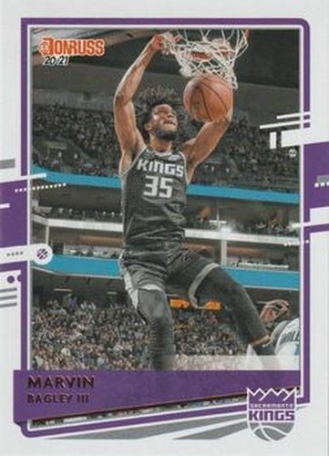 #24 Marvin Bagley III - Sacramento Kings - 2020-21 Donruss Basketball