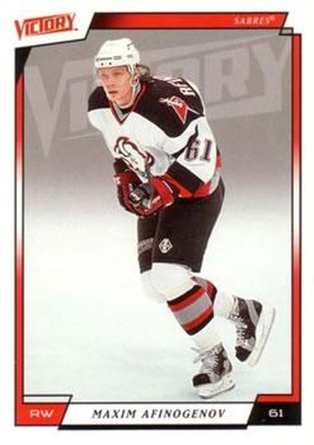 #24 Maxim Afinogenov - Buffalo Sabres - 2006-07 Upper Deck Victory Hockey