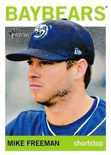 #24 Mike Freeman - Mobile BayBears - 2013 Topps Heritage Minor League Baseball