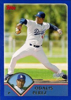 #24 Odalis Perez - Los Angeles Dodgers - 2003 Topps Baseball