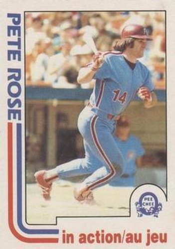 #24 Pete Rose - Philadelphia Phillies - 1982 O-Pee-Chee Baseball