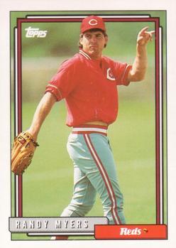 #24 Randy Myers - Cincinnati Reds - 1992 Topps Baseball