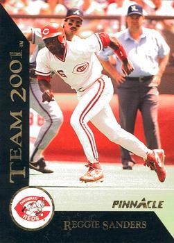 #24 Reggie Sanders - Cincinnati Reds - 1993 Pinnacle - Team 2001 Baseball