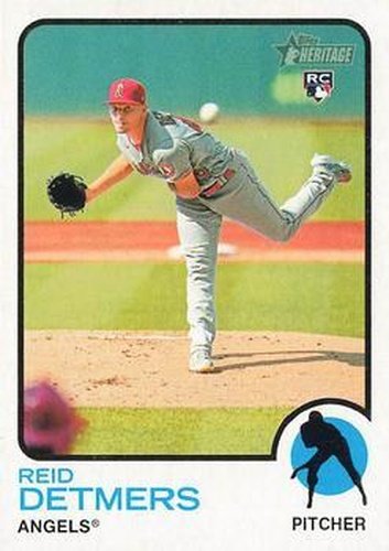 #24 Reid Detmers - Los Angeles Angels - 2022 Topps Heritage Baseball