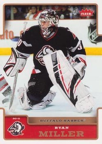 #24 Ryan Miller - Buffalo Sabres - 2006-07 Fleer Hockey