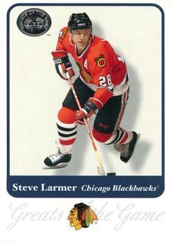#24 Steve Larmer - Chicago Blackhawks - 2001-02 Fleer Greats of the Game Hockey