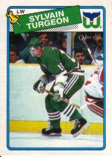 #24 Sylvain Turgeon - Hartford Whalers - 1988-89 O-Pee-Chee Hockey