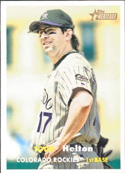 #24 Todd Helton - Colorado Rockies - 2006 Topps Heritage Baseball