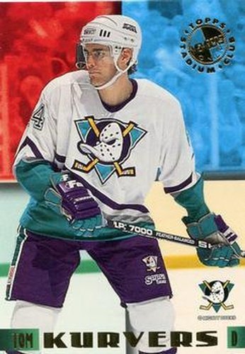 #24 Tom Kurvers - Anaheim Mighty Ducks - 1995-96 Stadium Club Members Only 50 Hockey