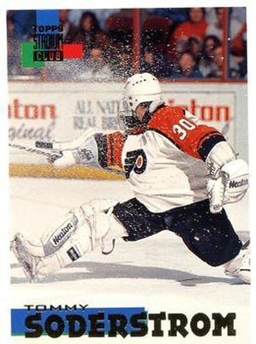 #24 Tommy Soderstrom - Philadelphia Flyers - 1994-95 Stadium Club Hockey