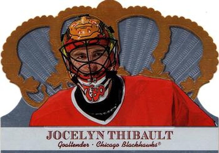 #24 Jocelyn Thibault - Chicago Blackhawks - 2000-01 Pacific Crown Royale Hockey