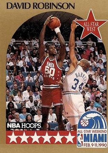 #24 David Robinson - San Antonio Spurs - 1990-91 Hoops Basketball