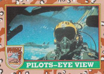 #24 Pilots-Eye View - 1991 Topps Desert Storm