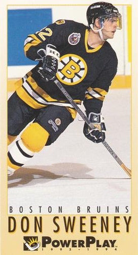 #24 Don Sweeney - Boston Bruins - 1993-94 Fleer PowerPlay Hockey