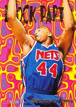 #24 Derrick Coleman - New Jersey Nets - 1995-96 Hoops Basketball - Block Party