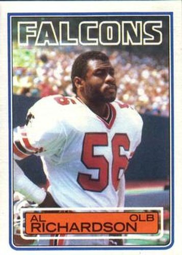 #24 Al Richardson - Atlanta Falcons - 1983 Topps Football