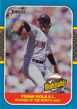 #24 Frank Viola - Minnesota Twins - 1987 Donruss Highlights Baseball