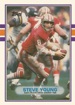 #24T Steve Young - San Francisco 49ers - 1989 Topps Traded Football