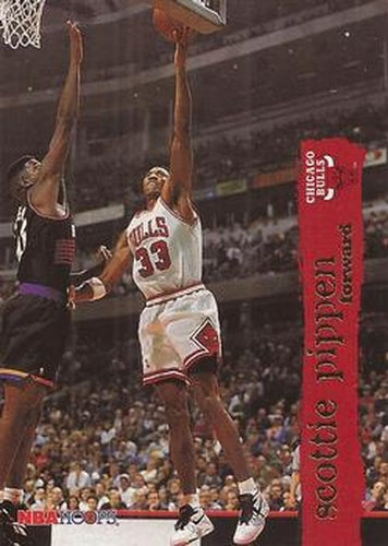 #24 Scottie Pippen - Chicago Bulls - 1995-96 Hoops Basketball