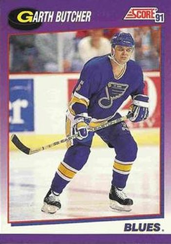 #24 Garth Butcher - St. Louis Blues - 1991-92 Score American Hockey