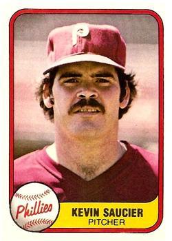 #24a Kevin Saucier - Philadelphia Phillies - 1981 Fleer Baseball