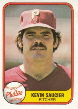 #24b Kevin Saucier - Philadelphia Phillies - 1981 Fleer Baseball