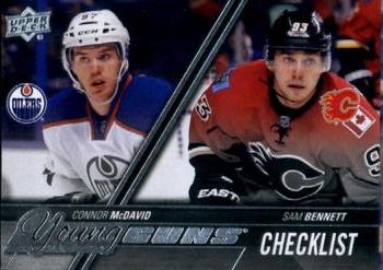 #250 Connor McDavid / Sam Bennett - Edmonton Oilers / Calgary Flames - 2015-16 Upper Deck Hockey