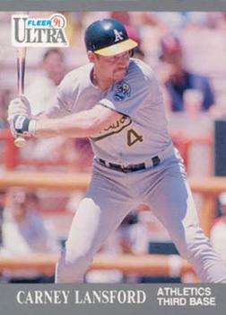 #250 Carney Lansford - Oakland Athletics - 1991 Ultra Baseball