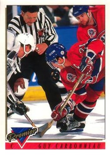 #250 Guy Carbonneau - Montreal Canadiens - 1993-94 O-Pee-Chee Premier Hockey