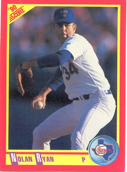 #250 Nolan Ryan - Texas Rangers - 1990 Score Baseball