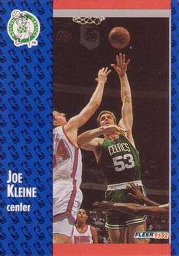 #250 Joe Kleine - Boston Celtics - 1991-92 Fleer Basketball