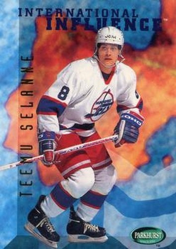 #250 Teemu Selanne - Winnipeg Jets - 1995-96 Parkhurst International Hockey