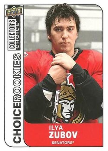 #250 Ilya Zubov - Ottawa Senators - 2008-09 Collector's Choice Hockey