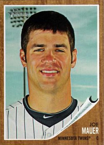 #250 Joe Mauer - Minnesota Twins - 2011 Topps Heritage Baseball